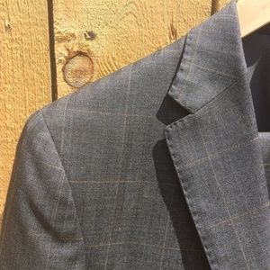 Banana Republic Windowpane Wool Suit - 40R 34/32